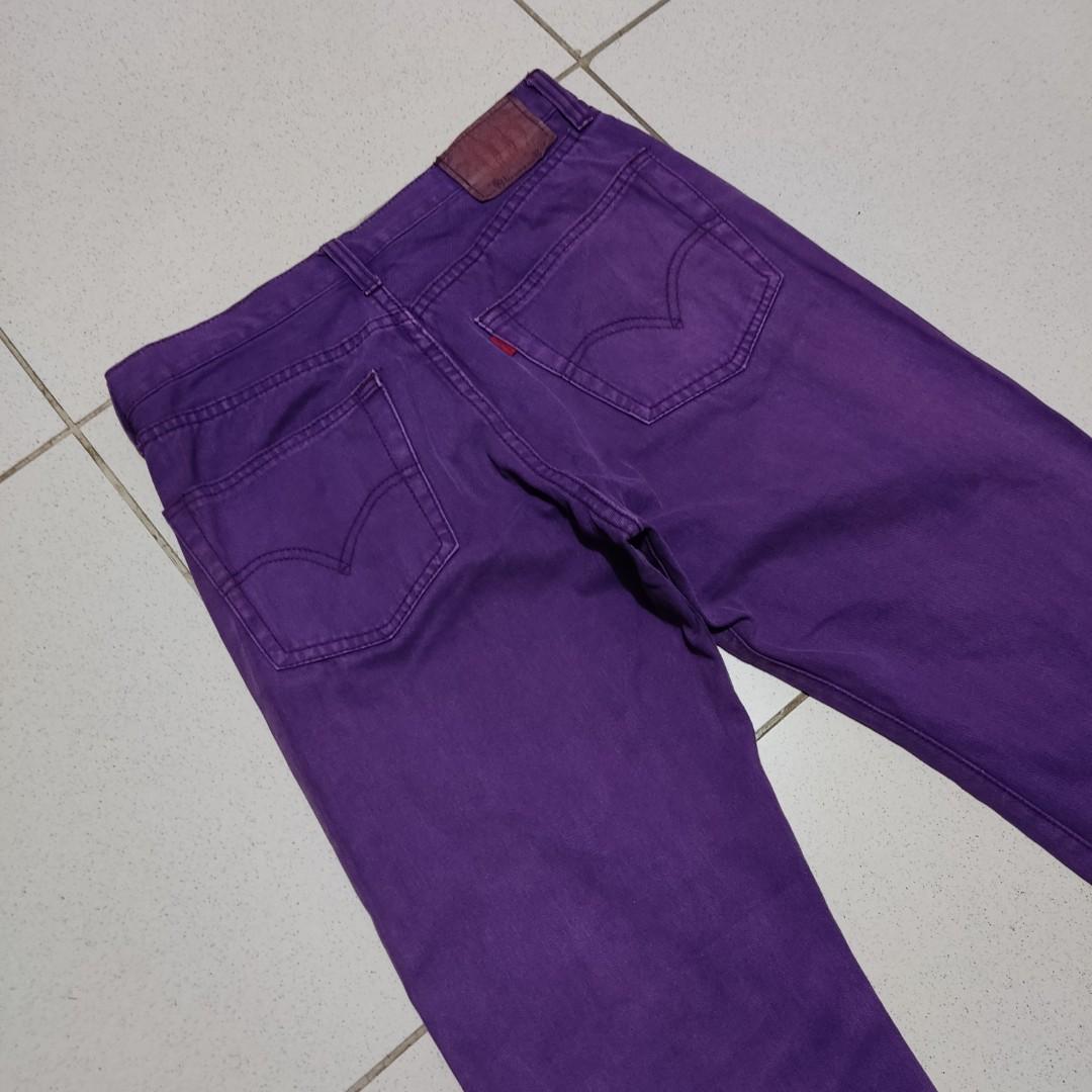 Vintage Levi's 501 purple jeans, Men's Fashion, Bottoms, Jeans on Carousell