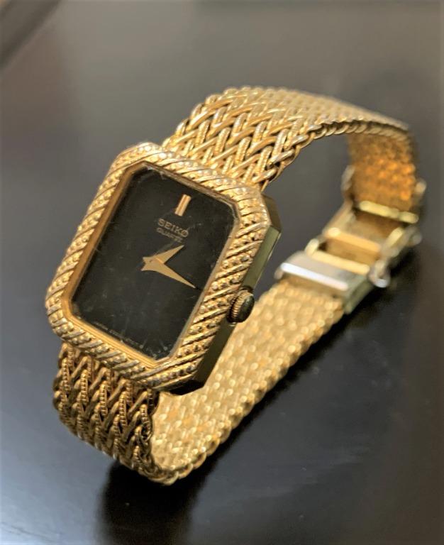 Vintage seiko gold ladies watch cheap