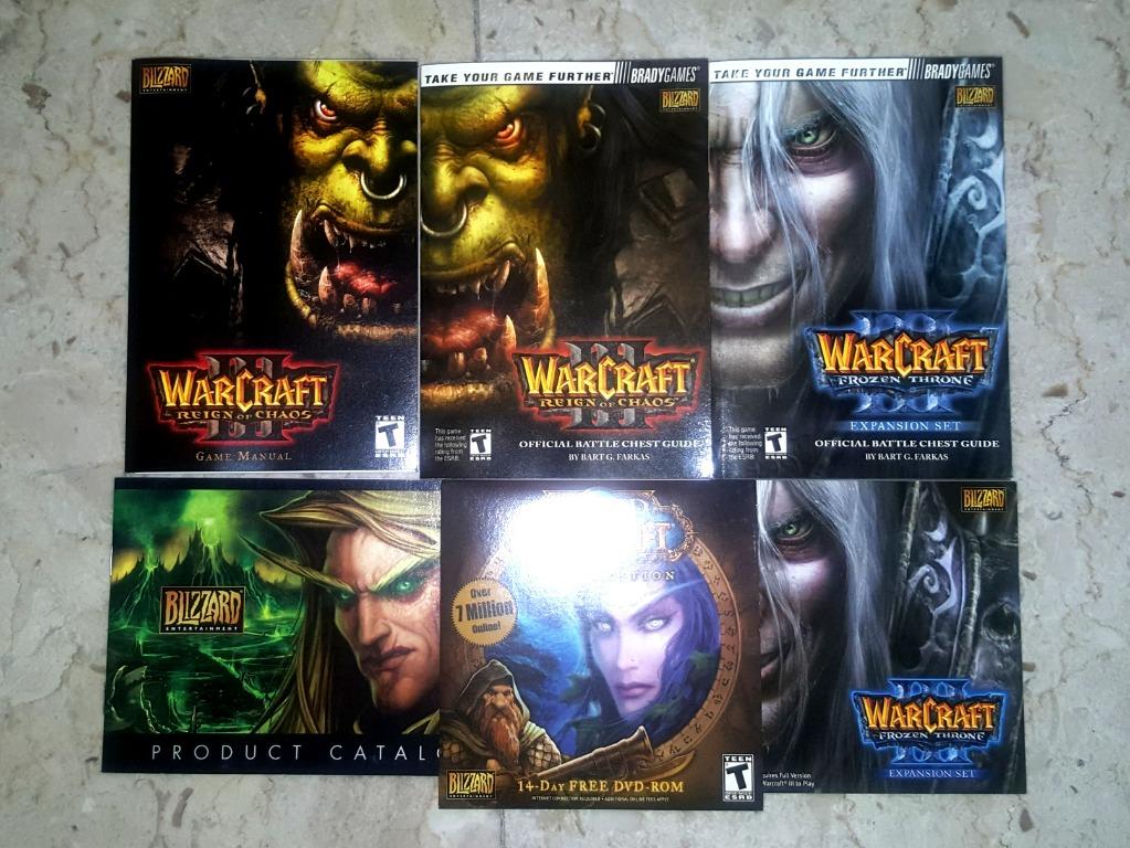 Warcraft battle chest original box manuals trial cds reign of chaos ...