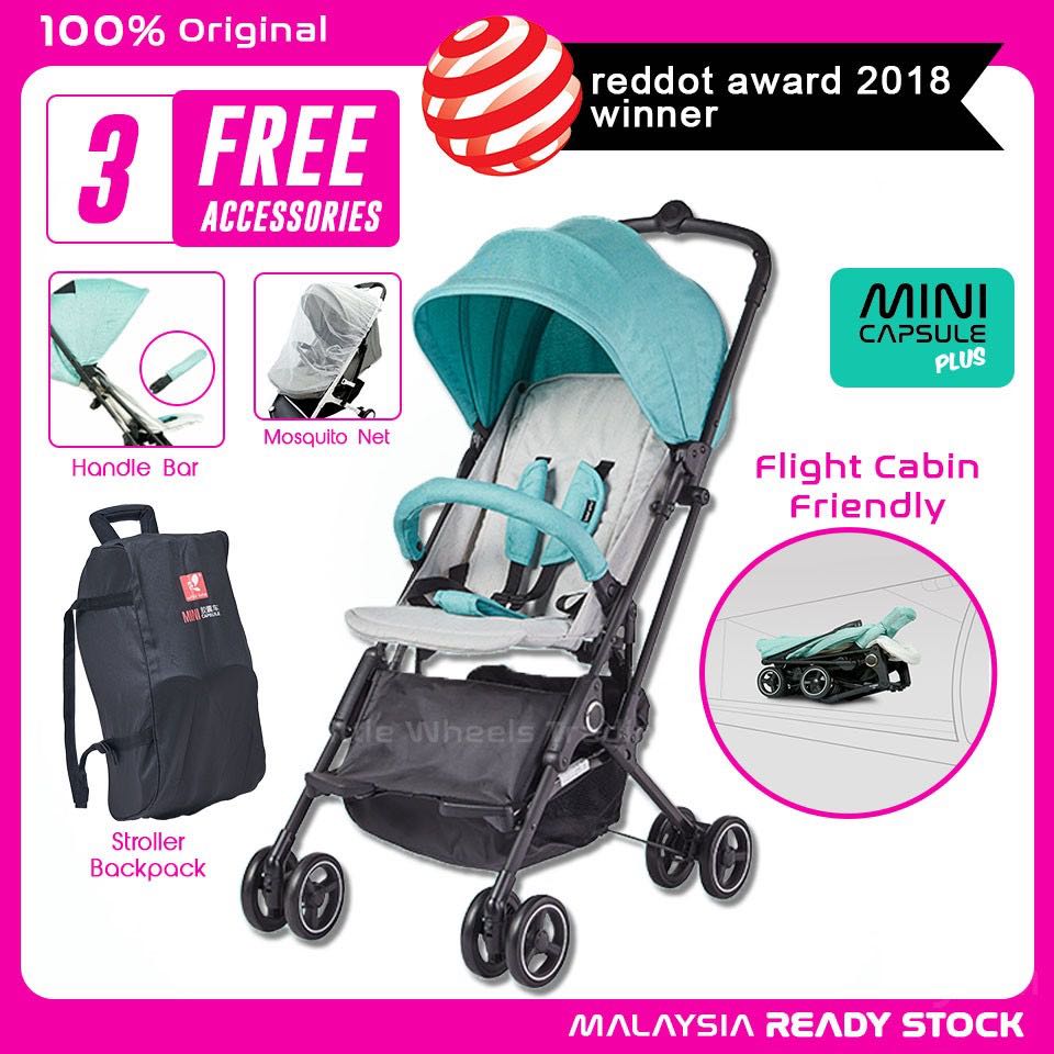 Whiz Bebe Mini Capsule Plus Stroller Cabin Size Mimosa