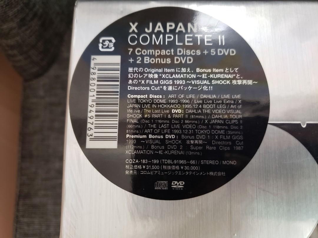 X Japan Complete II 7CD+7DVD Box, 興趣及遊戲, 音樂、樂器& 配件