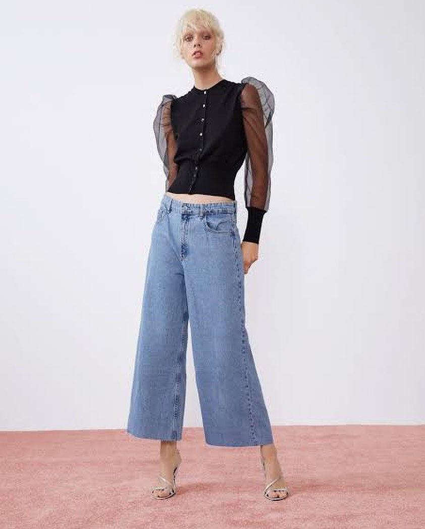 ZARA | HW Wide Leg Jeans, Women's Fashion, Bottoms, Jeans on Carousell