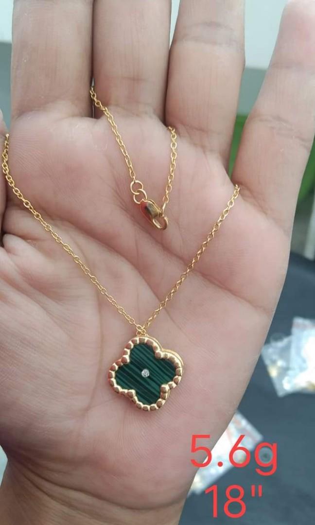 Vca green necklace discount