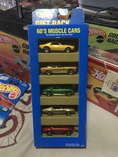 1995 Hot Wheels 5 Car Gift Pack 60's Muscle Cars