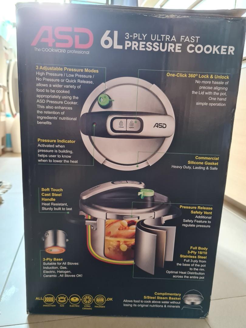 6L ASD pressure cooker TV Home Appliances Kitchen Appliances Cookers on Carousell