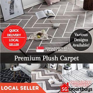 ★ FREE DELIVERY ★ THICK AND SOFT MODERN STYLE PLUSH MATS CARPETS ★ NO.1 LOCAL CARPET SELLER ★