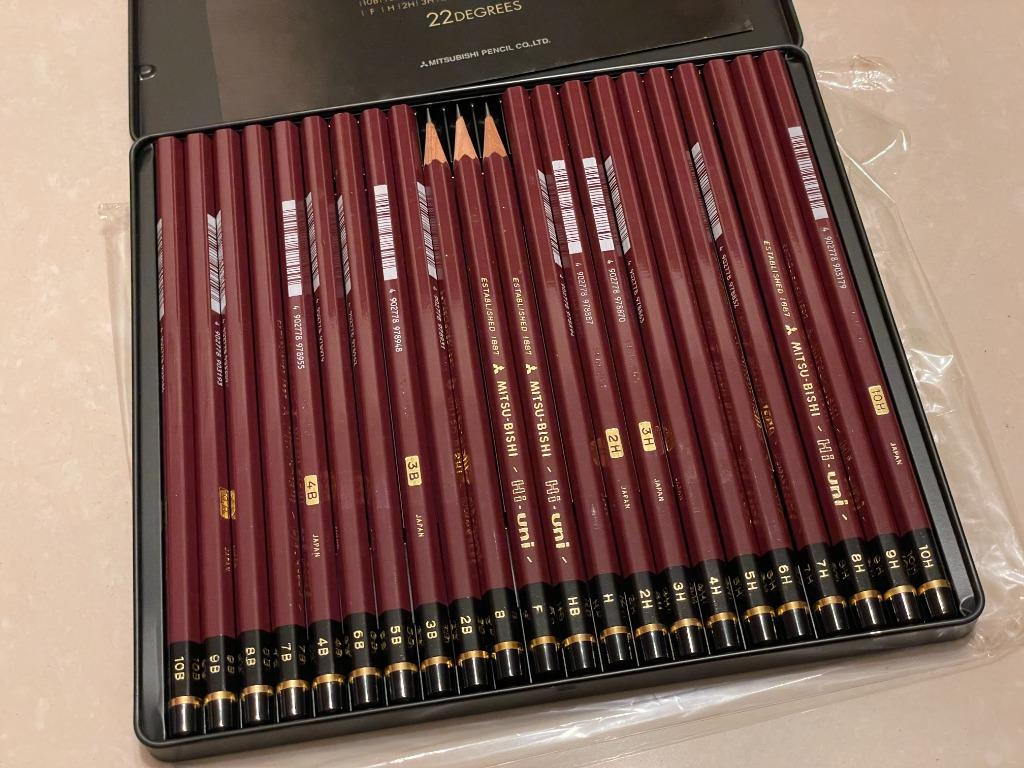三菱mitsubishi Pencil 繪圖鉛筆hi Uni Art Set 興趣及遊戲 手作 自家設計 文具 Carousell
