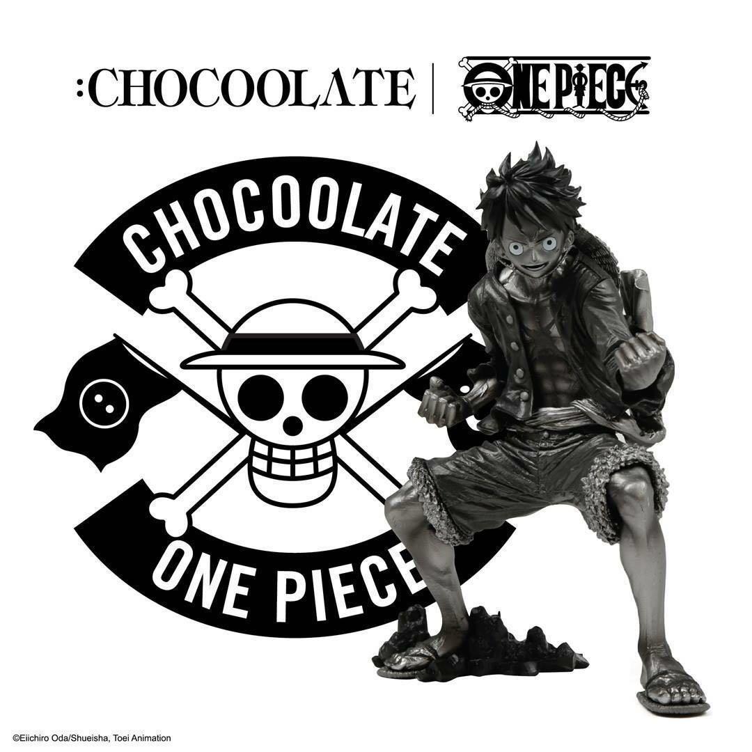 海賊王ONE PIECE x CHOCOLATE 路飛魯夫KOA 電鍍色金屬色黑白色《聯乘