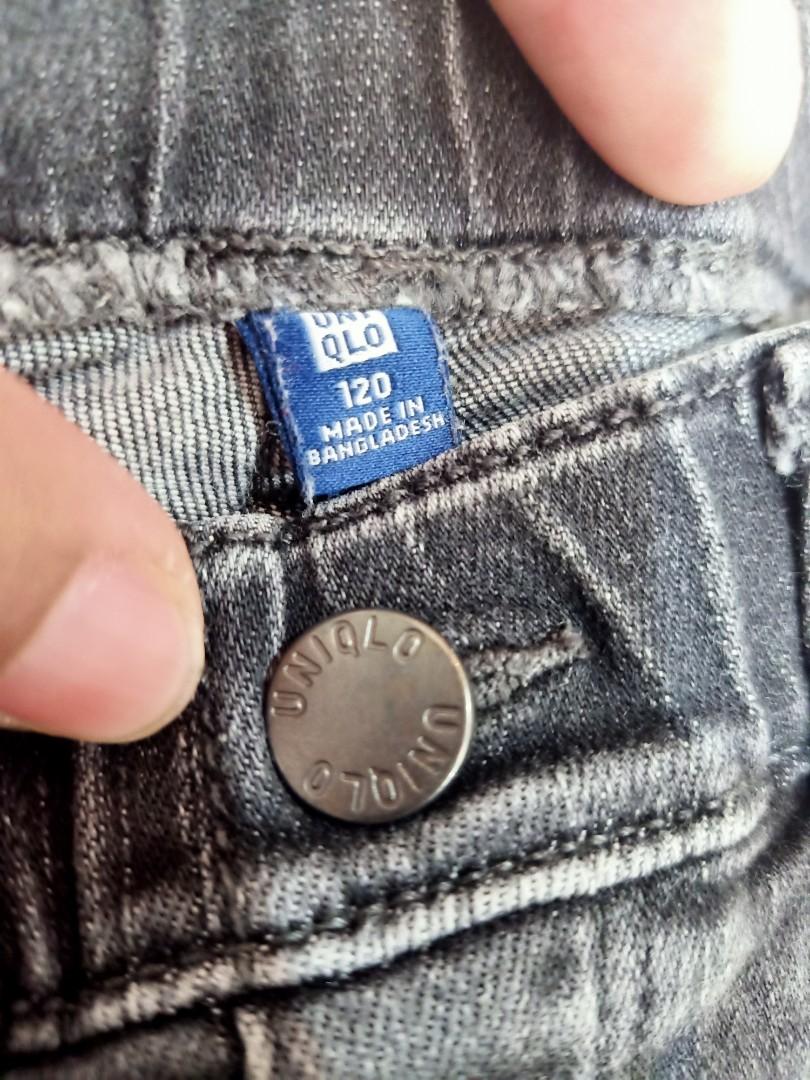 🔴 Original Uniqlo Celana Jeans hitam Panjang Anak Laki not Zara, Bayi \u0026  Anak, Baju Anak Laki-laki, 4 hingga 7 tahun di Carousell