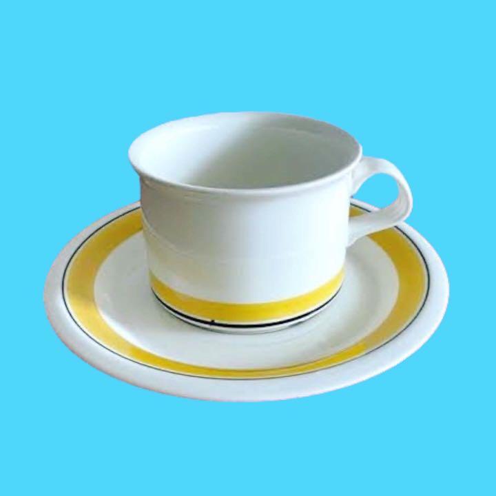 ARABIA FINLAND authentic set (Category: Coffee & Tea Tableware) located in Ocampo. Submitted by dtpolo_shop (Listing ID 1159963546, Image 1). Description: ARABIA FINLAND Faenza yellow Vgc Rare set ₱880 duo / 7 available #arabiafinland #faenzayellow #dinnerplate #dinnerware #kitchenware #rare #collectible #collectible #dishwasherproof #plates #faenza #decor .