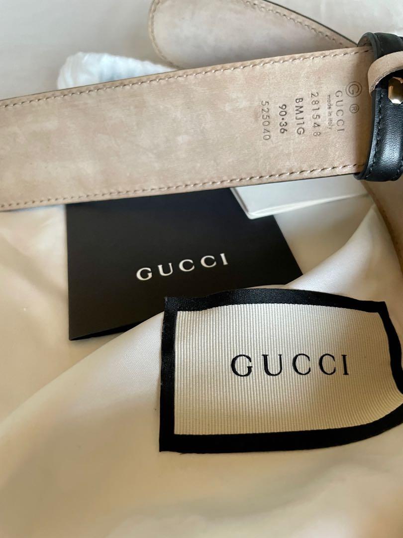 SOLD Authentic GUCCI Microguccissima black leather belt