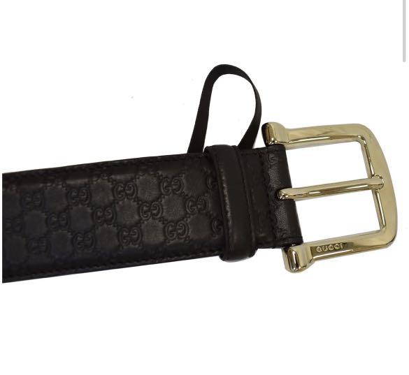 Black shoelace belt gucci discount