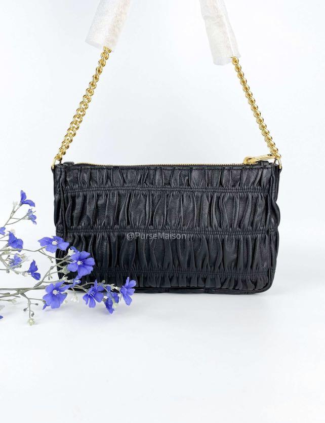 Brand new Prada 1BH152 Gaufre Black Sling Bag, Luxury, Bags & Wallets on  Carousell