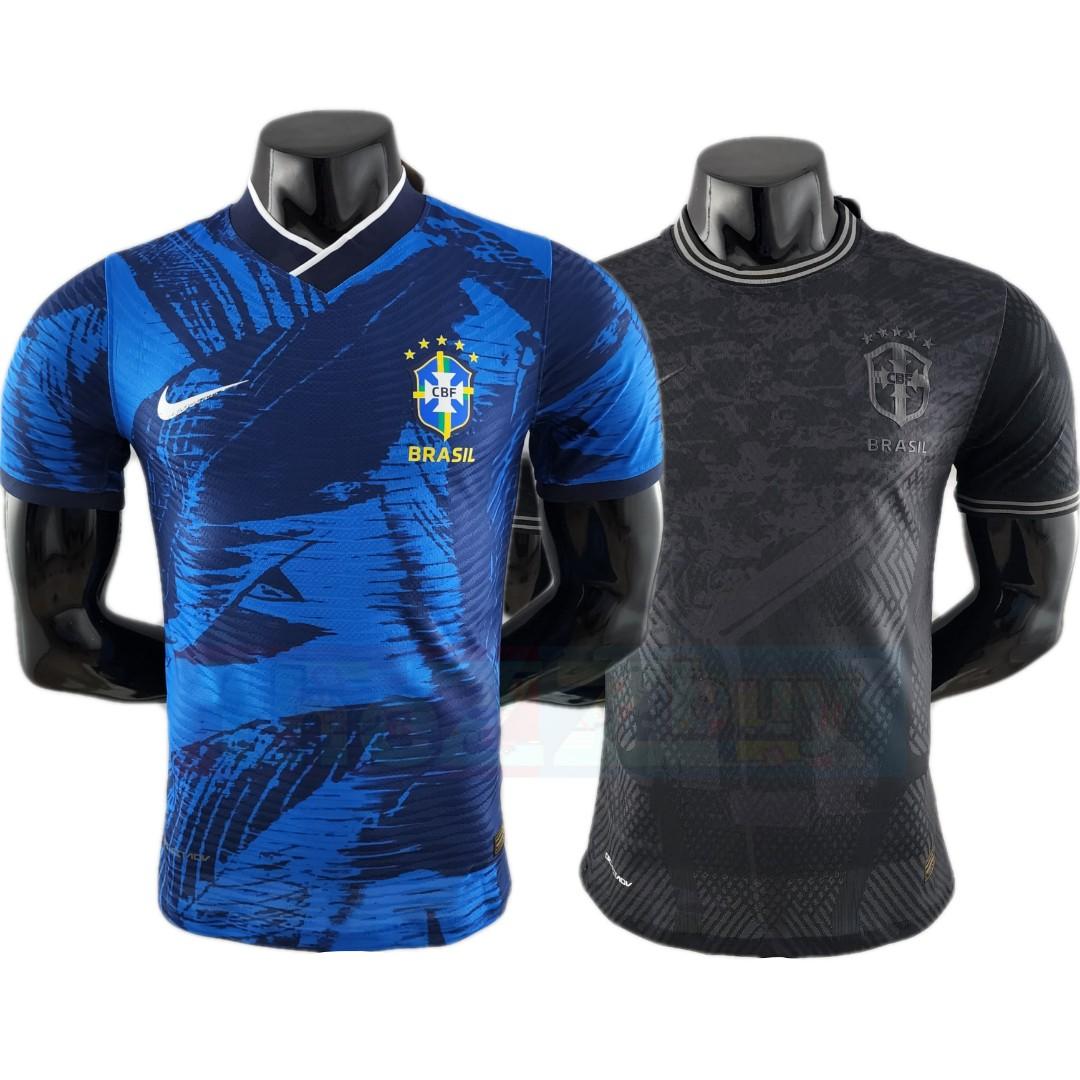 Brazil Classic blue & Black Player version Jersey 2022 Football