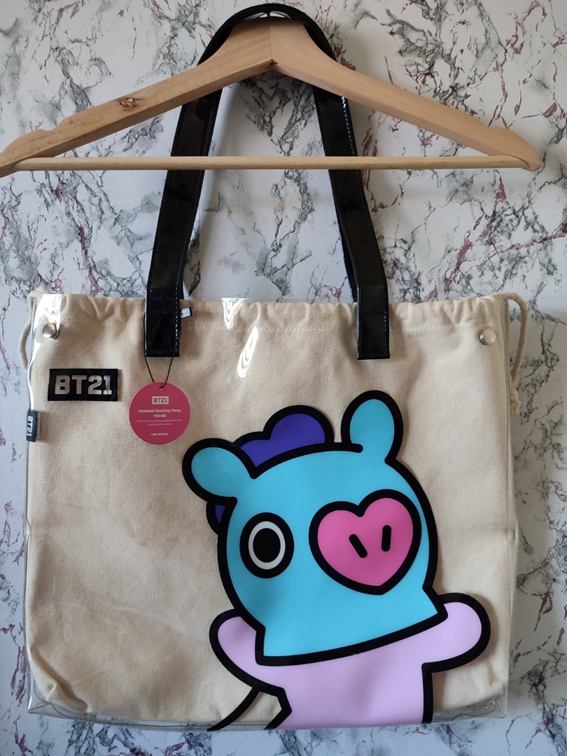 Bt21 pvc shoulder bag hot sale