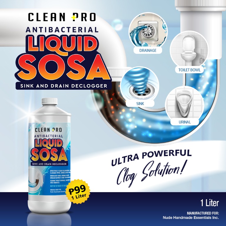 Clean Pro Liquid Sosa Liter, Furniture & Home Living, Cleaning