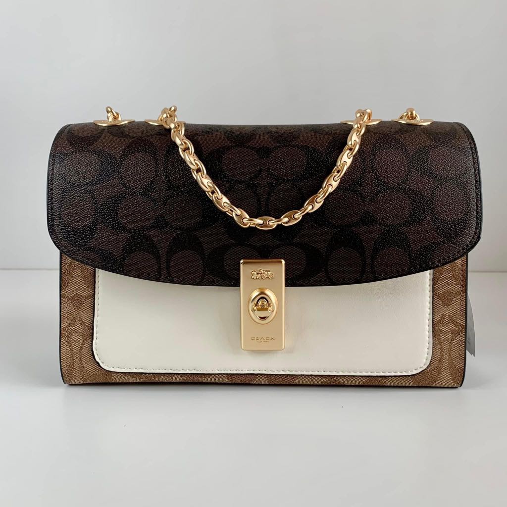 Coach Lane Shoulder Bag in Signature, Women's Fashion, Bags & Wallets