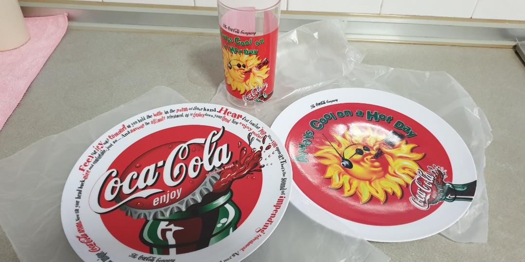 Coca-Cola Logo Plastic Plate 