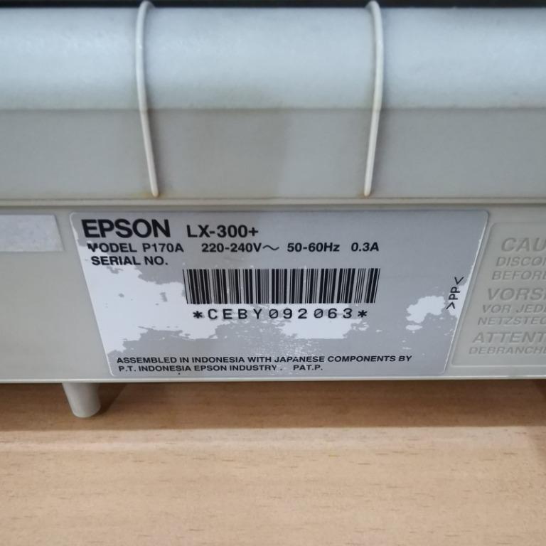 Epson LX300+II Dot Matrix 8 pin Printer, Computers & Tech, Printers