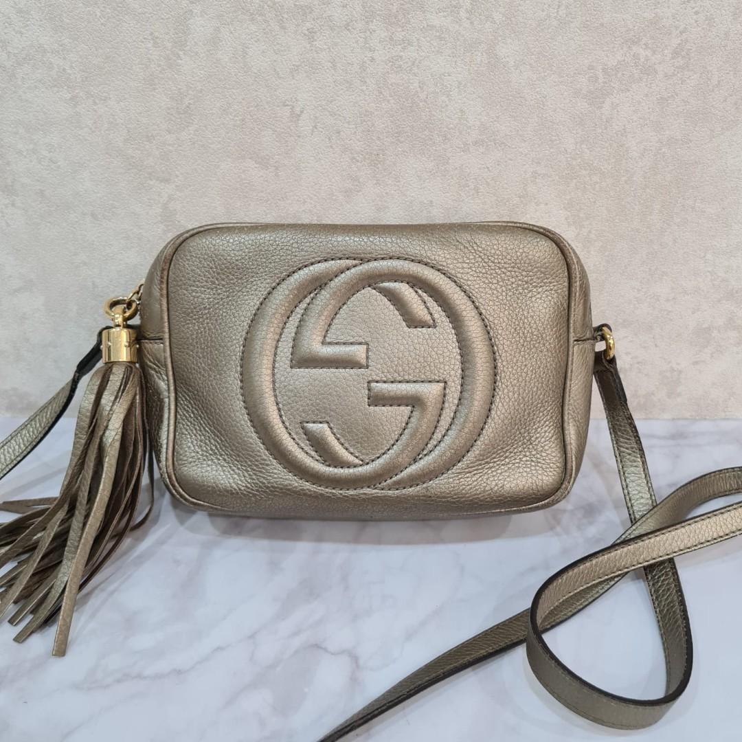 Fast Sale Gucci Camera Bag Gold Bronze 