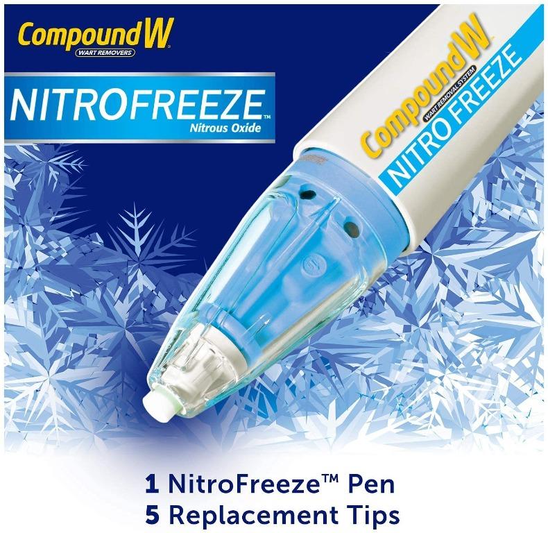 (Free Delivery) Compound W Nitrofreeze Nitrous Oxide Wart Removal Wart Remover 1 Pen & 5