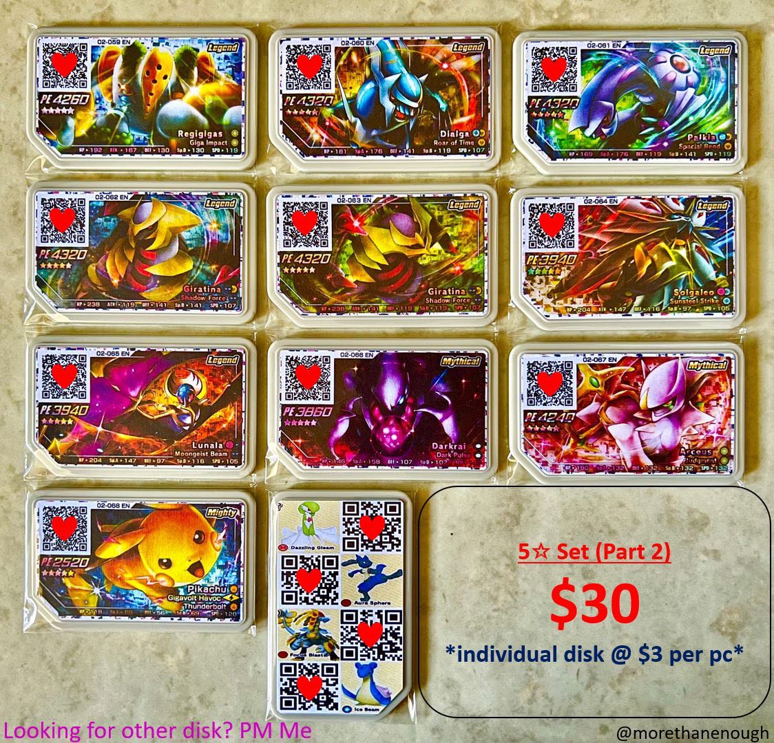 Gaole Scannable Disk Singapore Ready Stock Pokemon Ga Ole Dialga Palkia Groudon Kyogre Secrets Tricks Part 3 Video Gaming Gaming Accessories In Game Products On Carousell