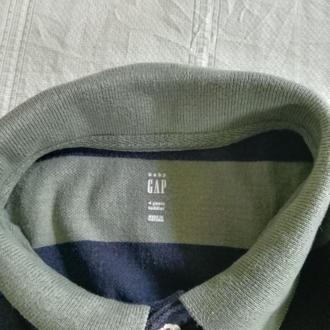 GAP polo shirt for lil boy (Category: Babies & Kids Fashion) located in Sipalay. Submitted by brandeditemsatcheaprices (Listing ID 1159986941, Image 2). Description: 3-5years old 4t on tag.