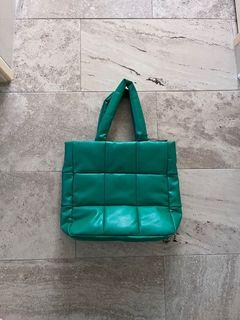 Green padded bag