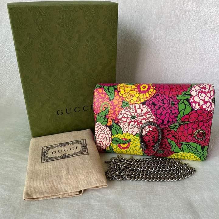Gucci Dionysus Floral Wallet On Chain Luxury Bags Wallets on Carousell