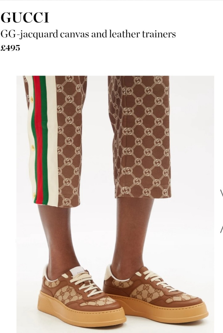 Gucci jacquard sneakers on sale