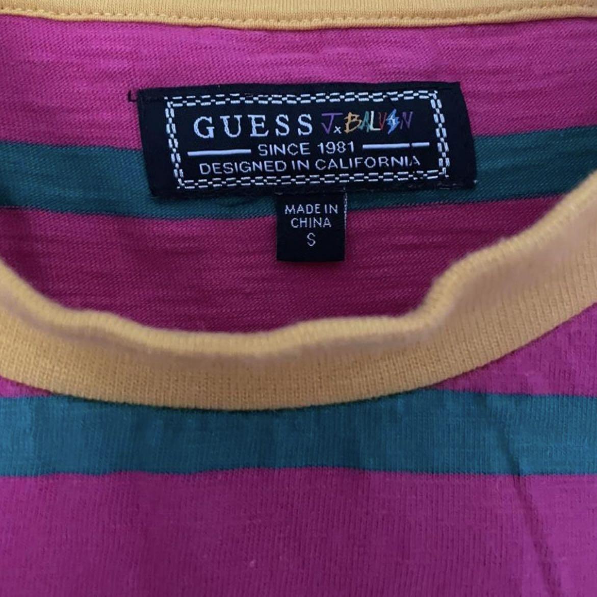 guess originals striped tee vibras j balvin authentic vintage