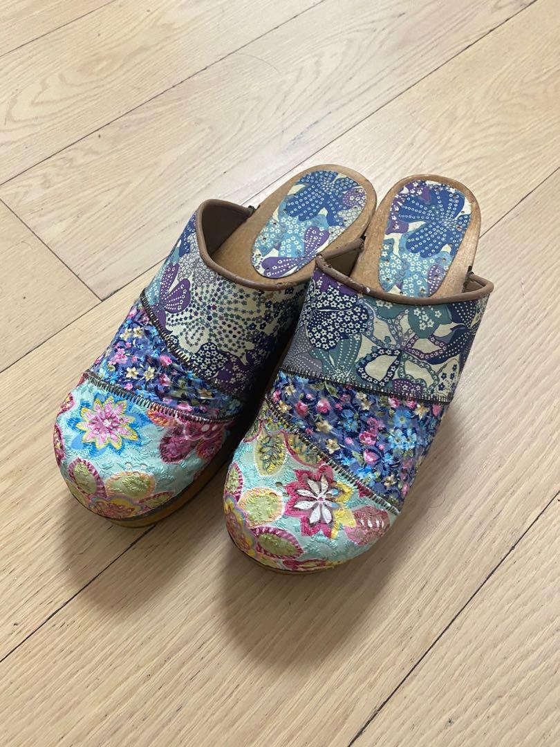 Handmade Patchwork Clogs size 40 From Amsterdam
