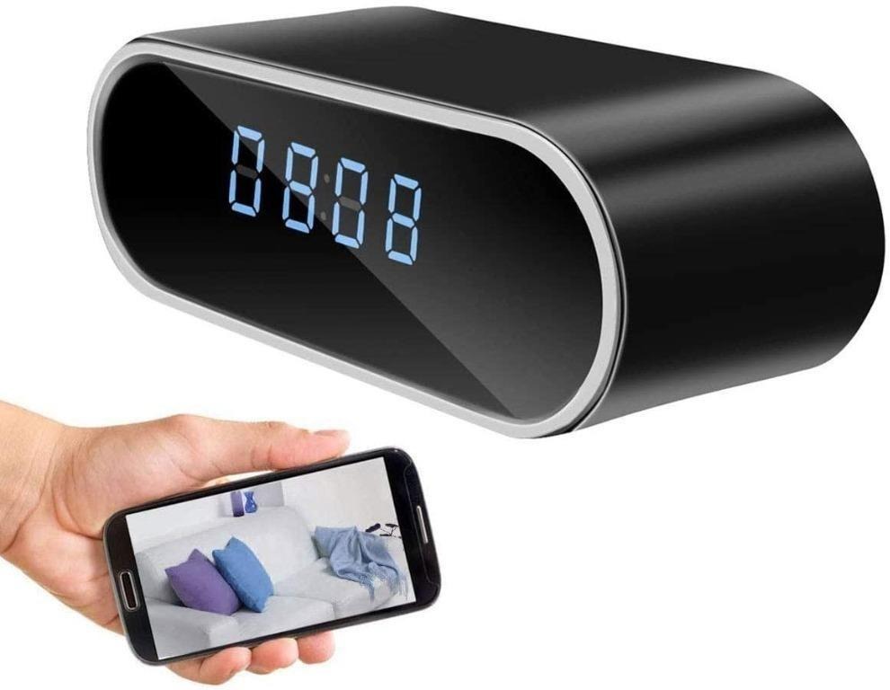 Hidden Spy Camera Clock,HD 1080P WiFi Camera Clock with Night Vision