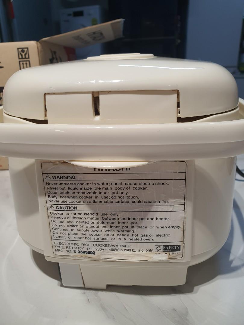 Hitachi RZPMA10Y 1L Rice cooker, TV & Home Appliances, Kitchen