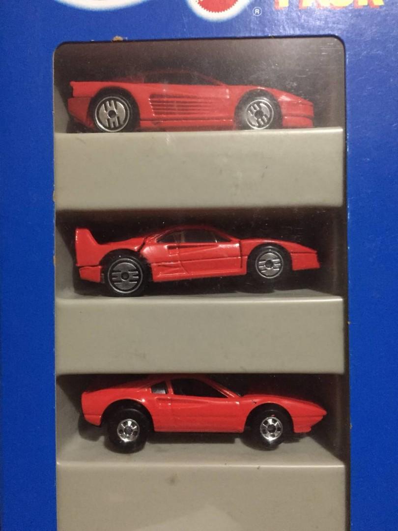 Hot Wheels 1993 Ferrari Red 5 Car Gift Pack Hobbies Toys Toys