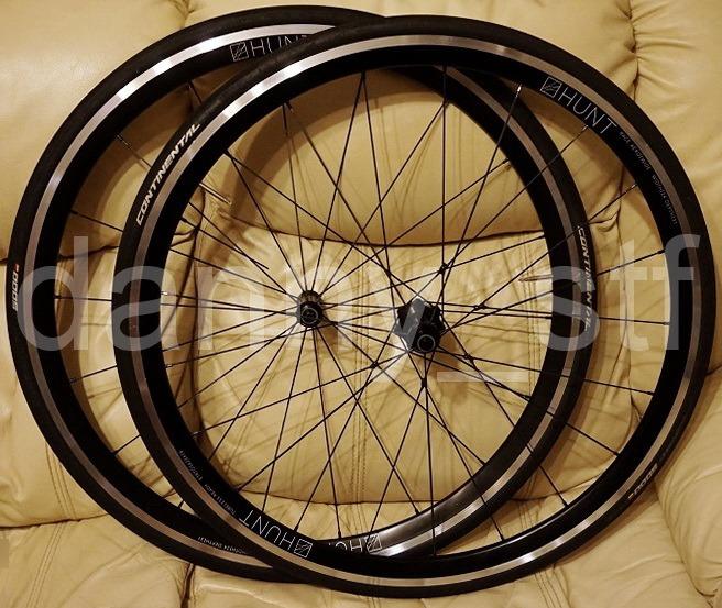 HUNT RACE AERO WIDE WHEELSET 31 DEEP 24 WIDE 1496G UCI 認可
