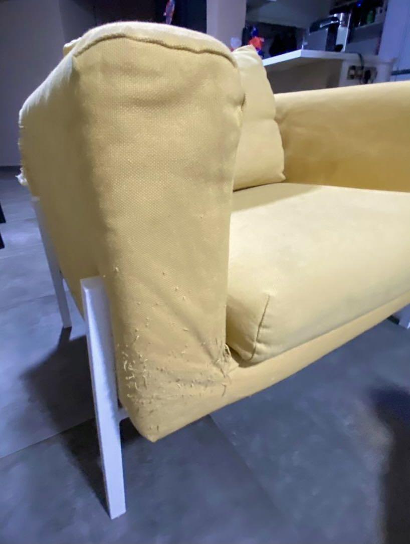 IKEA KOARP Armchair, Golden Yellow, Furniture & Home Living, Furniture