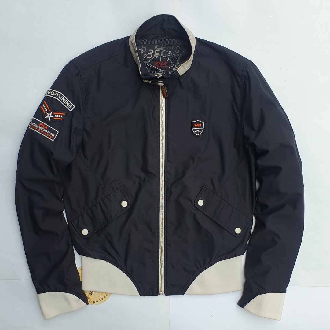 Jaket FILA Motor Sports Fesyen Wanita Pakaian Wanita Baju