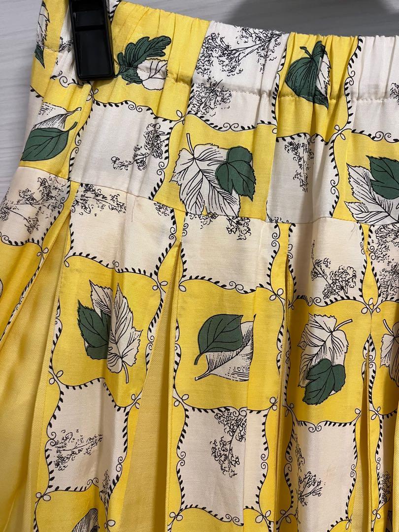 Jane Marple Dans Le Salon Winter Leaf Gored Skirt, 女裝, 褲＆半截