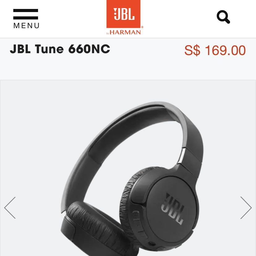 JBL Tune 660 NC Rose Wireless Headphones
