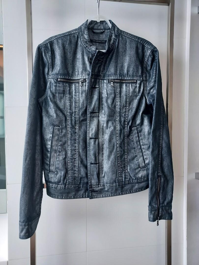 John Varvatos Premium Indigo Denim Trucker Jacket - Jackets & Coats