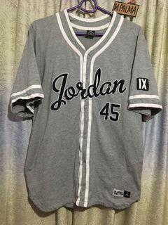 Jordan #45 Barons White Baseball Jersey