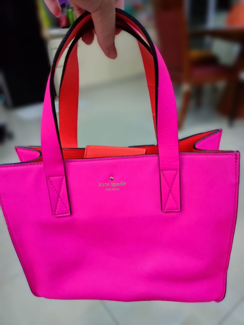 Kate Spade Hot Pink tote bag, Women's Fashion, Bags & Wallets, Tote Bags on  Carousell