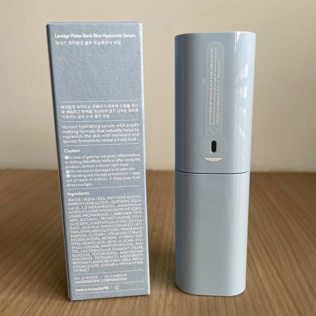 Laneige Water Bank Blue Hyaluronic Serum 50ml, Beauty & Personal Care