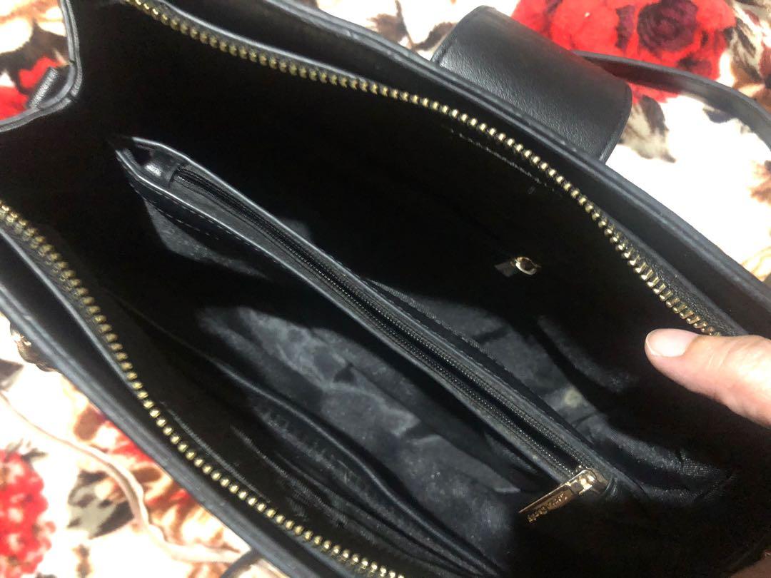 Crossbody Bag Shoulder Handbag Black Cream Options Studded Zippers Louis  Cardy