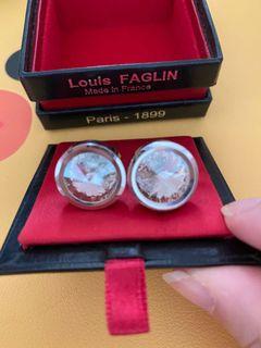 Louis Faglin Classic Silver Cuff Links