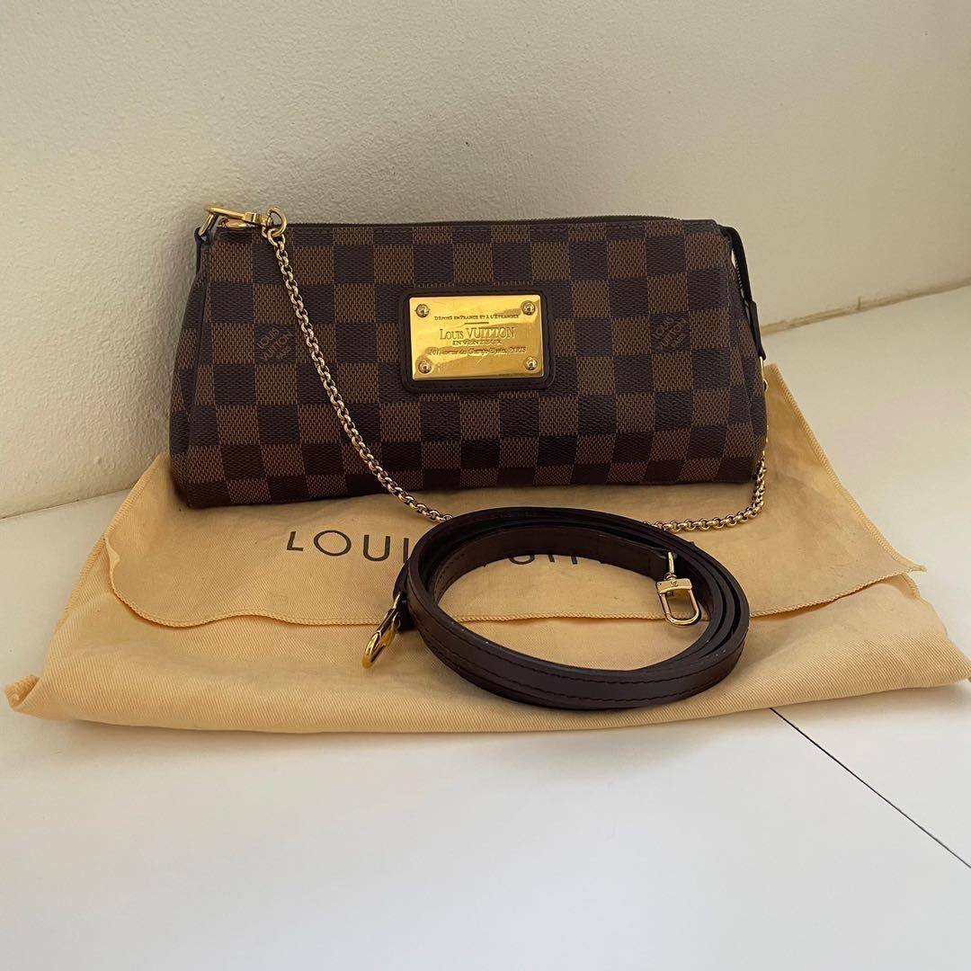 Louis Vuitton Eva Clutch Damier Ebene Handbag