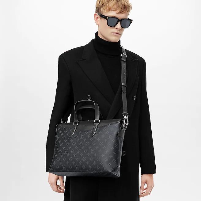 Louis Vuitton Monogram Eclipse Briefcase Explorer M40566 Men's 2WAY  bag Black