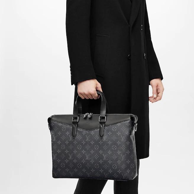 Louis+Vuitton+Explorer+Briefcase+Black+Canvas for sale online