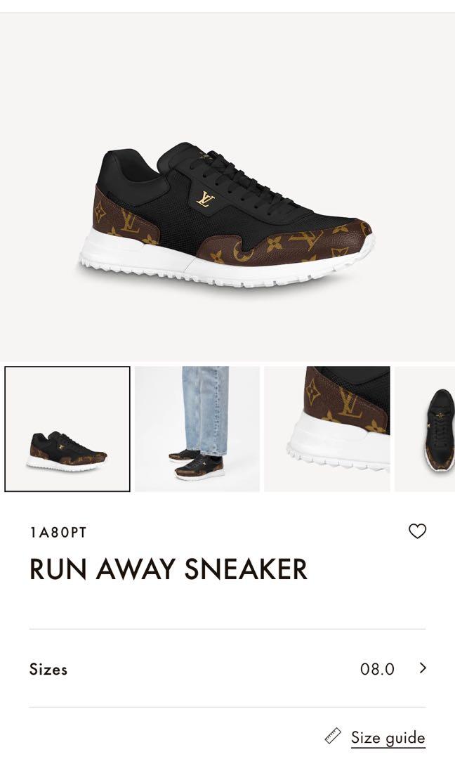 Louis Vuitton Run Away Sneaker BROWN. Size 08.0